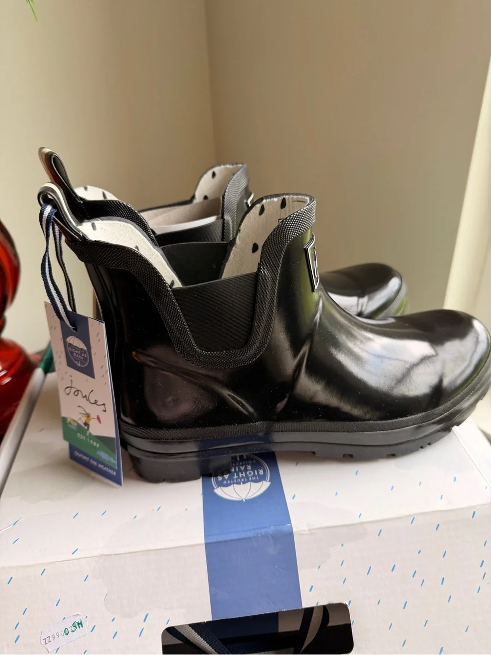 Joules Rosalind Wellibob Gloss Rain Boot Size 9